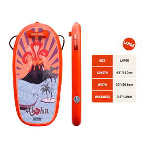 Opblaasbaar kinder paddleboard bodyboard - oranje