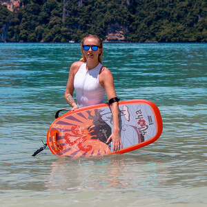 Opblaasbaar kinder paddleboard bodyboard - oranje