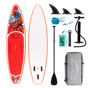 Opblaasbare surf paddleboard 11' - Sup Koi Oranje