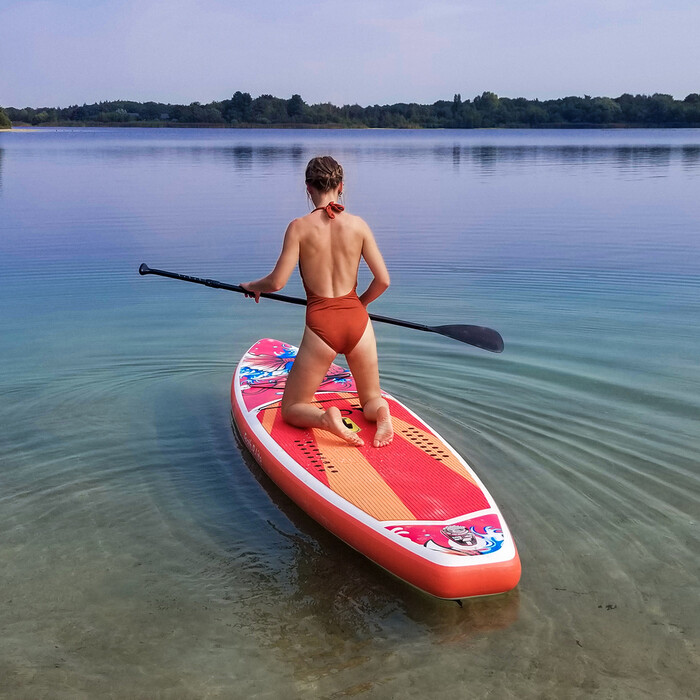 Opblaasbare surf paddleboard 11'6" - Sup Koi Oranje