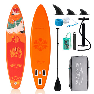 Opblaasbare surf-paddleboard 11' - Oranje Kraanvogel