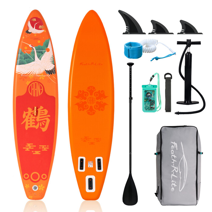 Opblaasbare surf-paddleboard 11' - Oranje Kraanvogel