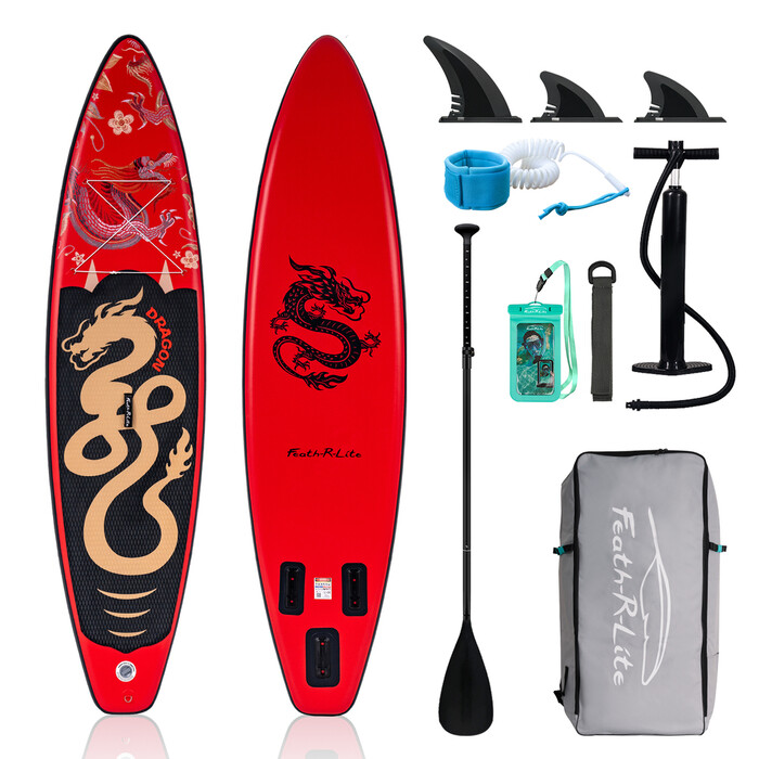 Opblaasbare surf paddleboard 11' - Rode Draak